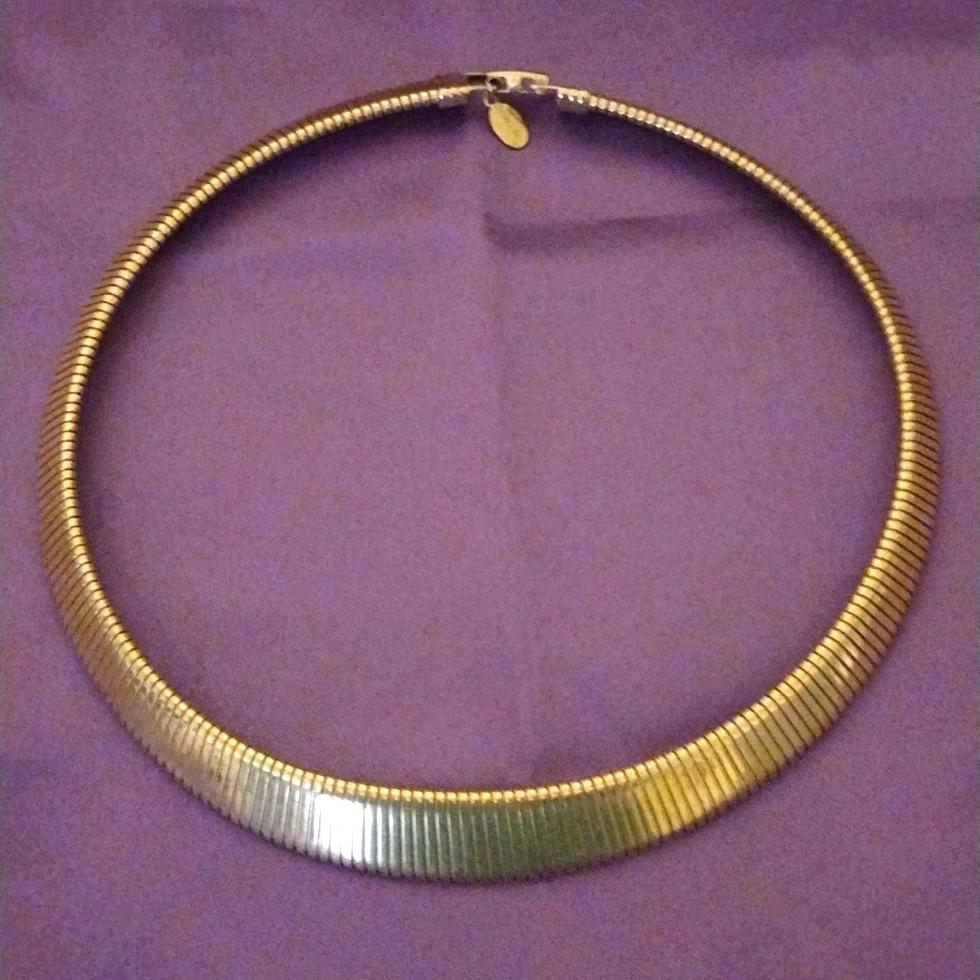 Elegant Gold Color Metal Articulated Vintage Parklane Necklaces